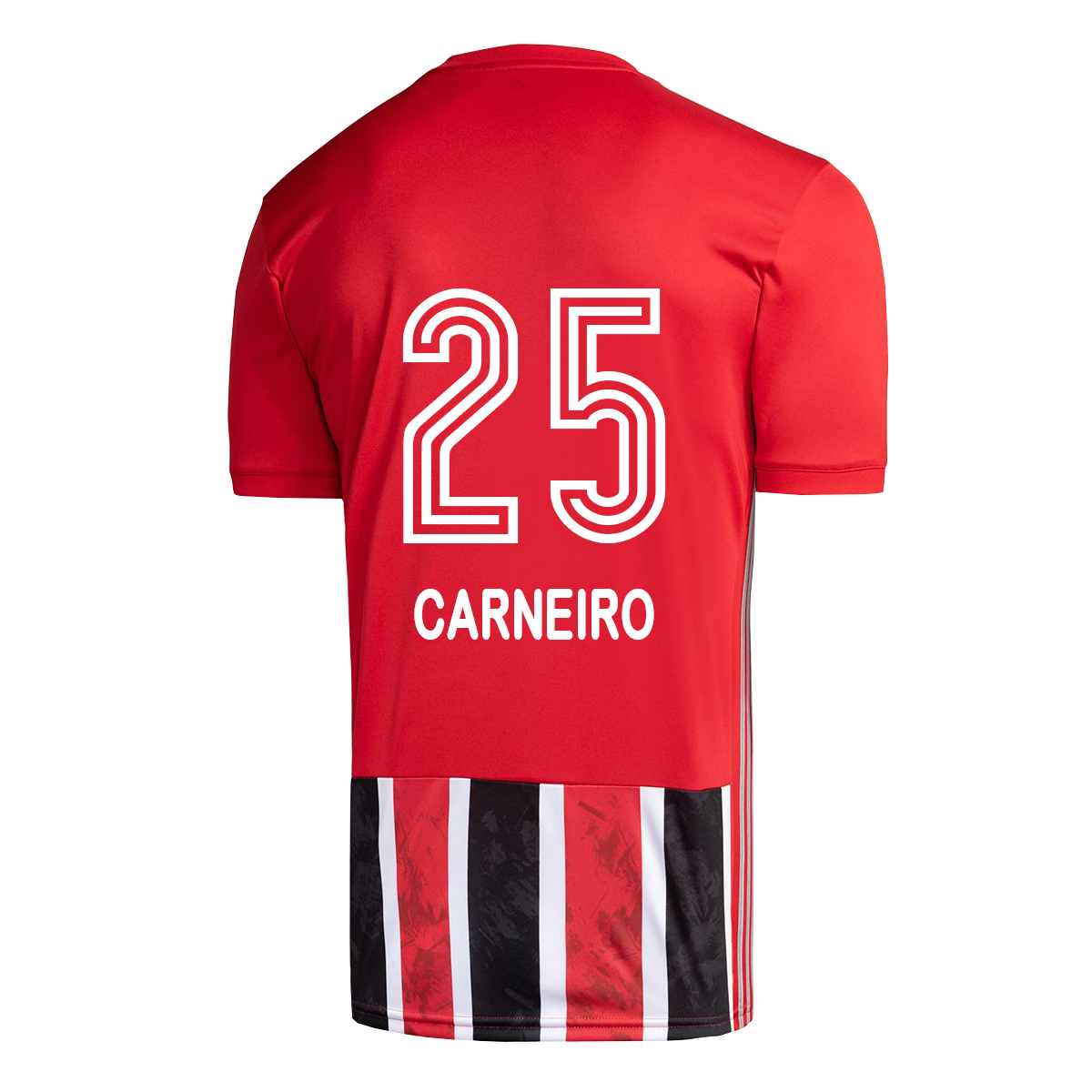Kinder Fußball Gonzalo Carneiro #25 Auswärtstrikot Rot Trikot 2020/21 Hemd