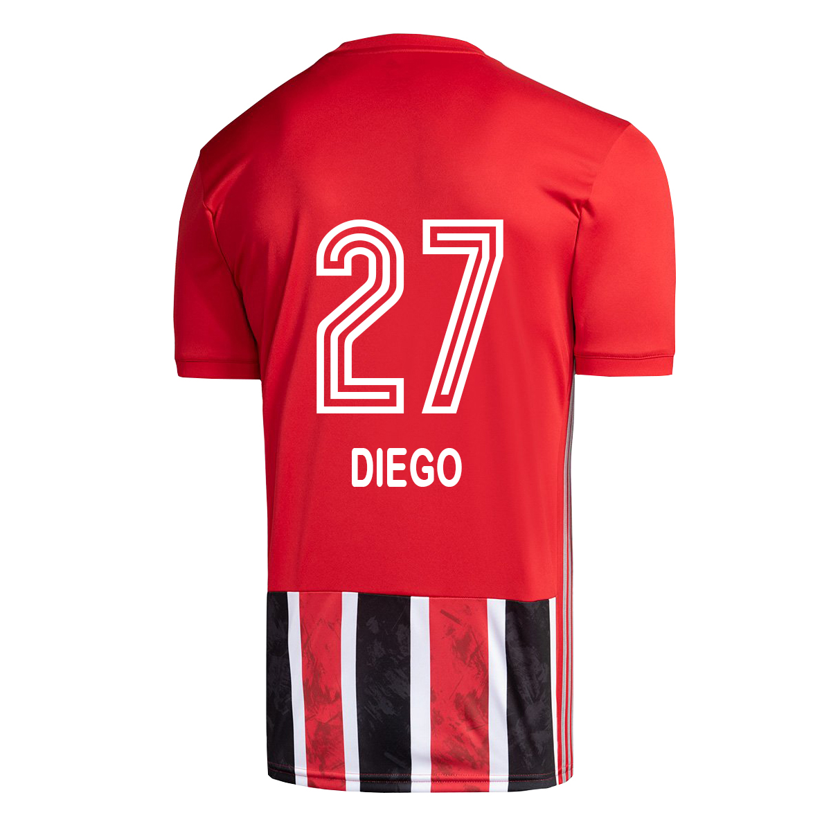 Kinder Fußball Diego #27 Auswärtstrikot Rot Trikot 2020/21 Hemd