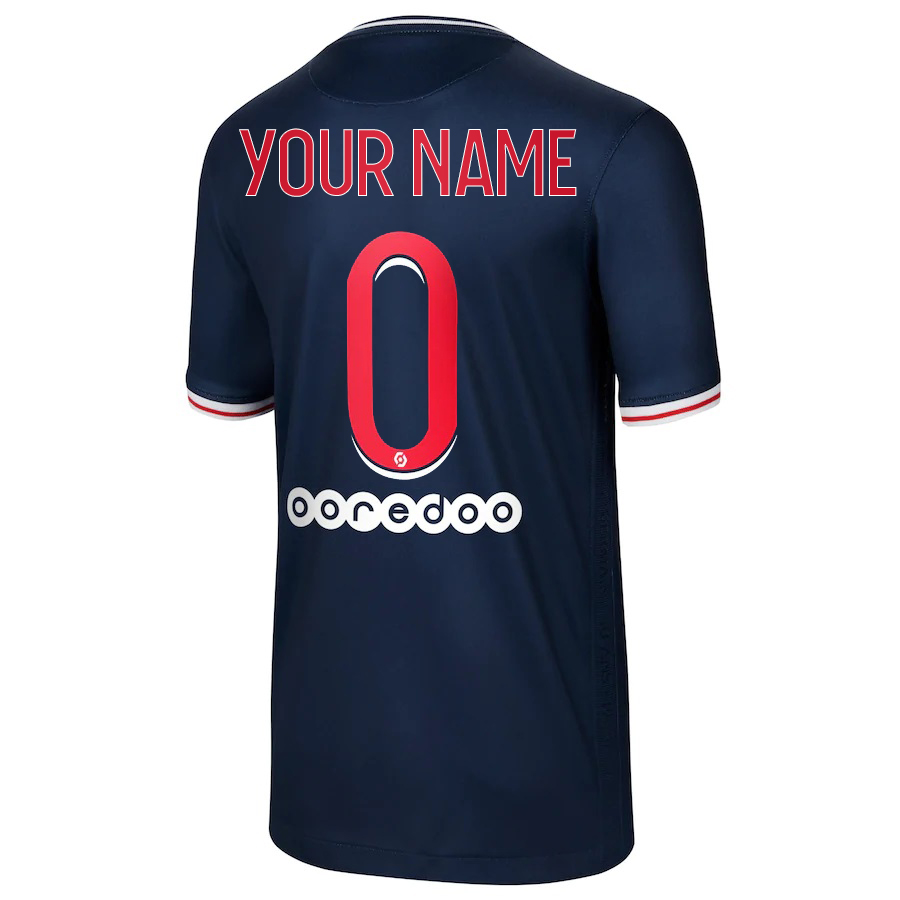 Kinder Fußball Dein Name #0 Heimtrikot Dunkelheit Trikot 2020/21 Hemd