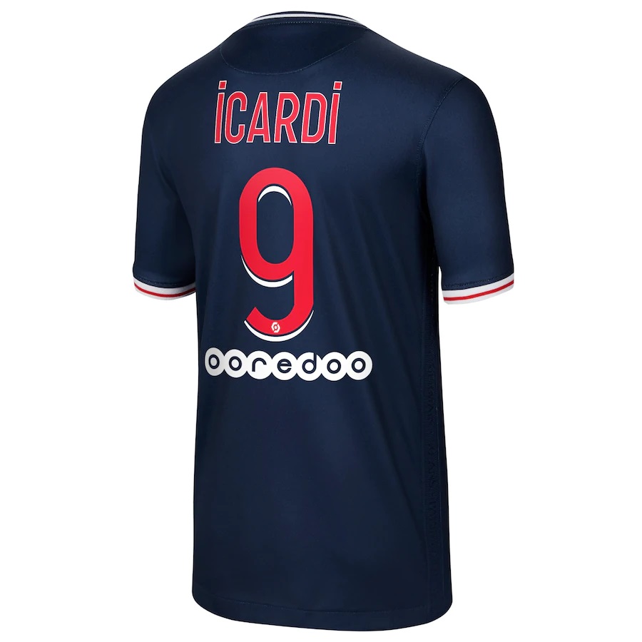 Kinder Fußball Mauro Icardi #9 Heimtrikot Dunkelheit Trikot 2020/21 Hemd