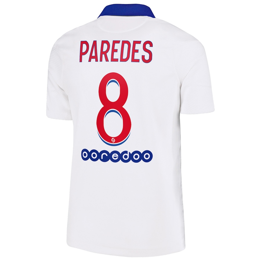 Kinder Fußball Leandro Paredes #8 Auswärtstrikot Weiß Trikot 2020/21 Hemd