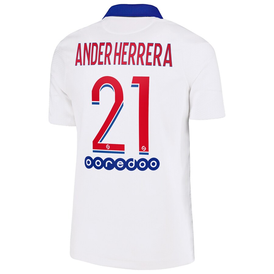 Kinder Fußball Ander Herrera #21 Auswärtstrikot Weiß Trikot 2020/21 Hemd