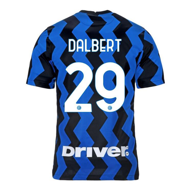 Kinder Fußball Dalbert #29 Heimtrikot Blau Schwarz Trikot 2020/21 Hemd