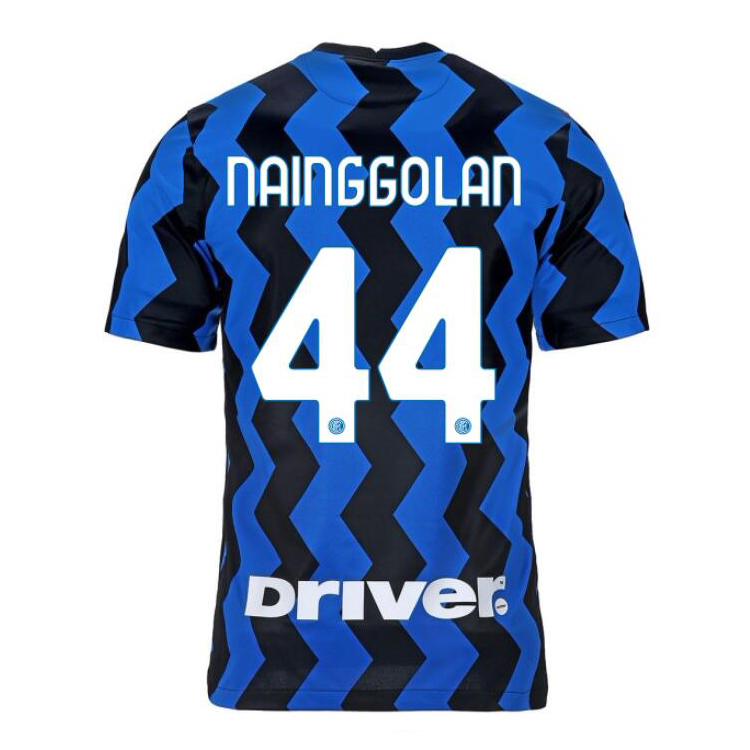 Kinder Fußball Radja Nainggolan #44 Heimtrikot Blau Schwarz Trikot 2020/21 Hemd