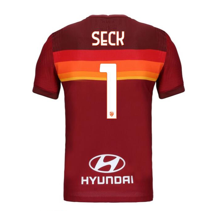 Kinder Fußball Moustapha Seck #1 Heimtrikot Rot Trikot 2020/21 Hemd