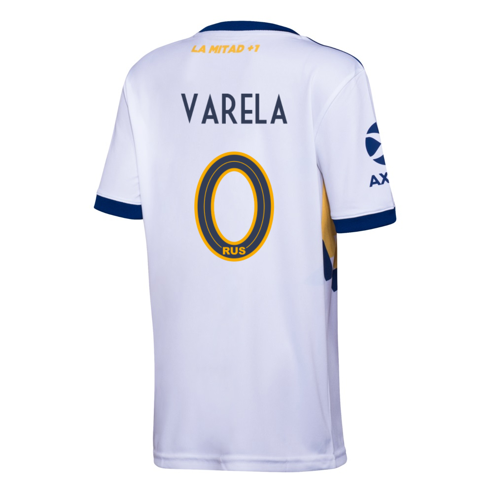 Kinder Fußball Alan Varela #0 Auswärtstrikot Weiß Trikot 2020/21 Hemd
