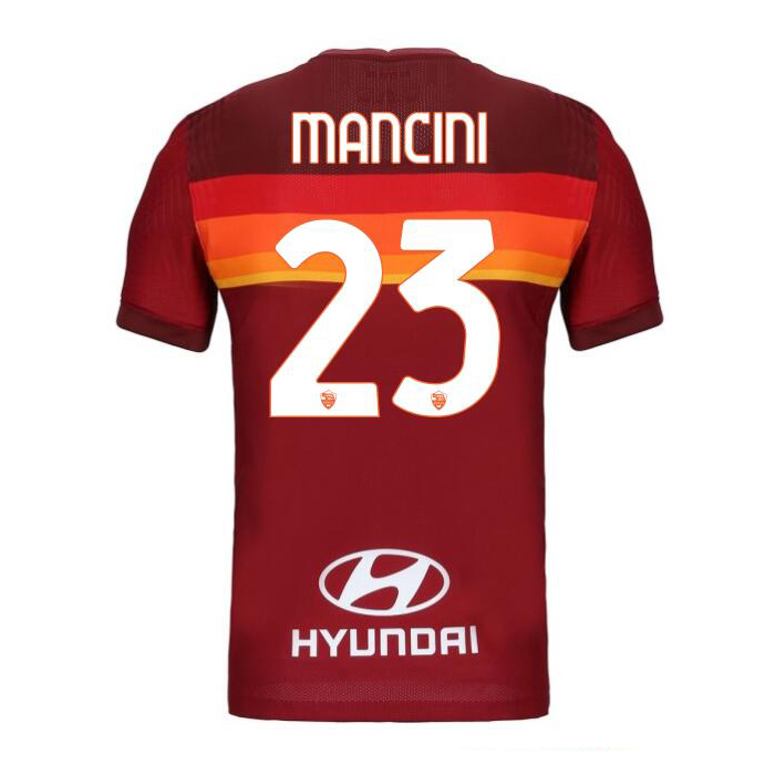 Kinder Fußball Gianluca Mancini #23 Heimtrikot Rot Trikot 2020/21 Hemd