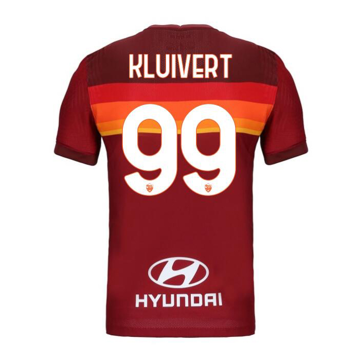 Kinder Fußball Justin Kluivert #99 Heimtrikot Rot Trikot 2020/21 Hemd