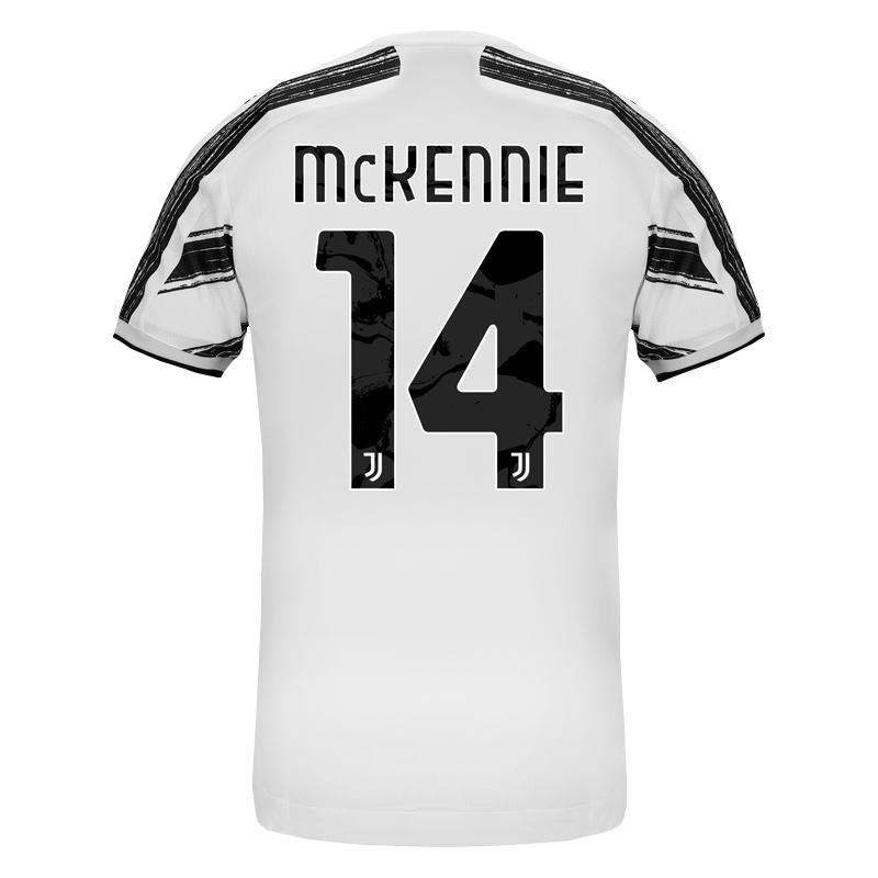 Kinder Fußball Weston Mckennie #14 Heimtrikot Weiß Trikot 2020/21 Hemd