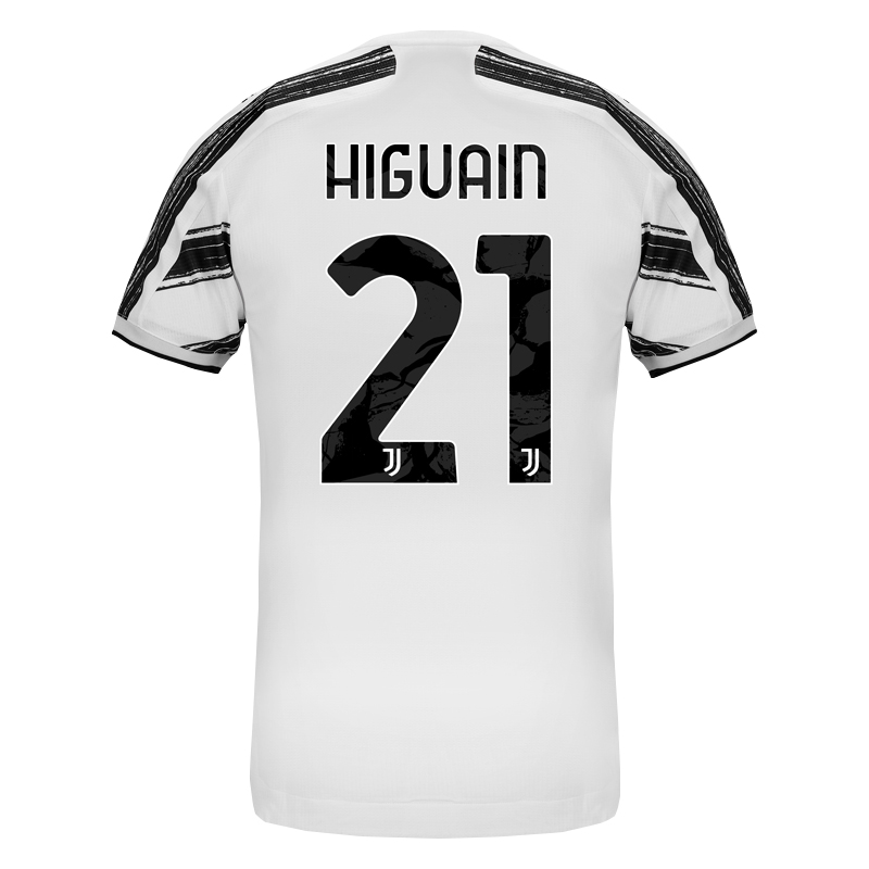 Kinder Fußball Gonzalo Higuain #21 Heimtrikot Weiß Trikot 2020/21 Hemd