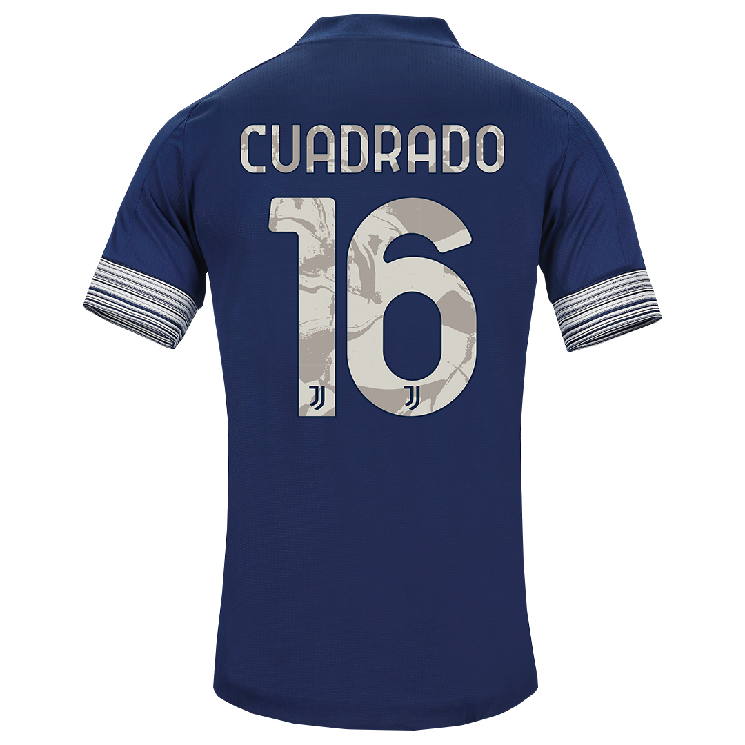 Kinder Fußball Juan Cuadrado #16 Auswärtstrikot Dunkelheit Trikot 2020/21 Hemd