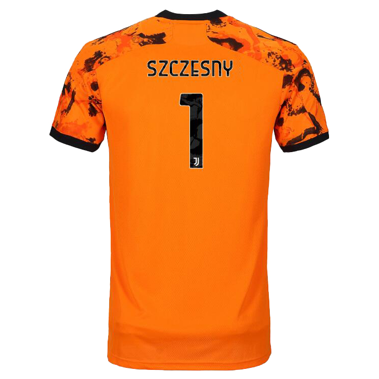 Kinder Fußball Wojciech Szczesny #1 Ausweichtrikot Orange Trikot 2020/21 Hemd