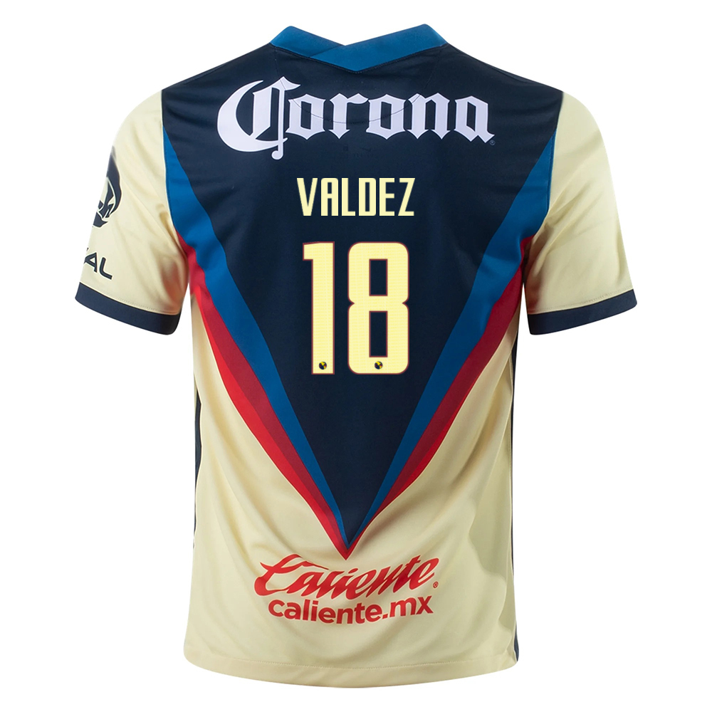 Kinder Fußball Bruno Valdez #18 Heimtrikot Gelb Trikot 2020/21 Hemd