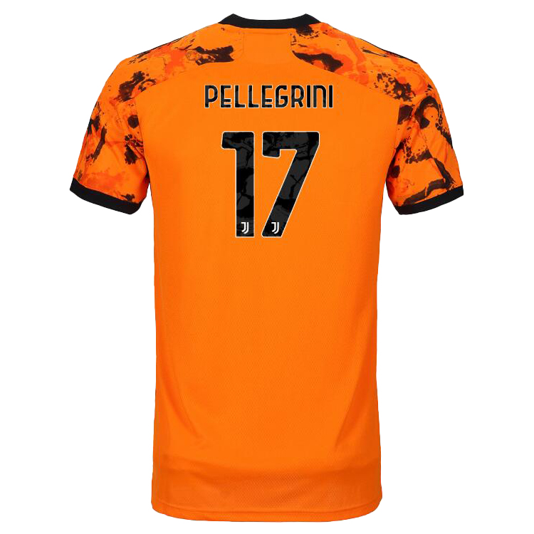 Kinder Fußball Luca Pellegrini #17 Ausweichtrikot Orange Trikot 2020/21 Hemd
