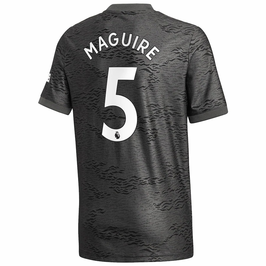 Kinder Fußball Harry Maguire #5 Auswärtstrikot Schwarz Trikot 2020/21 Hemd