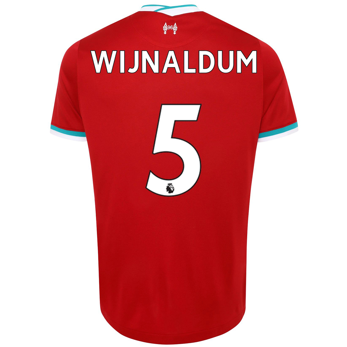 Kinder Fußball Georginio Wijnaldum #5 Heimtrikot Rot Trikot 2020/21 Hemd