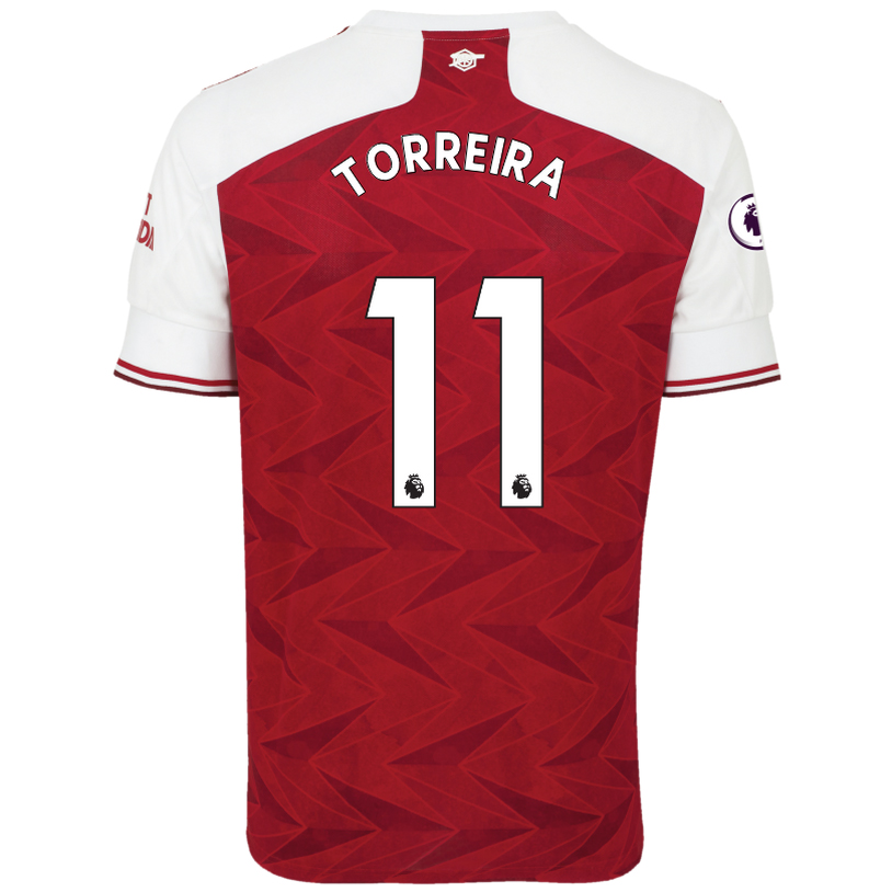 Kinder Fußball Lucas Torreira #11 Heimtrikot Rot Trikot 2020/21 Hemd