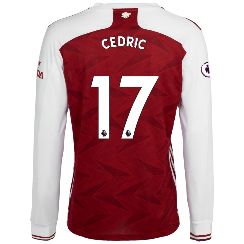 Kinder Fußball Cedric Soares #17 Heimtrikot Weiß Rot Long Sleeved Shirt 2020/21 Hemd
