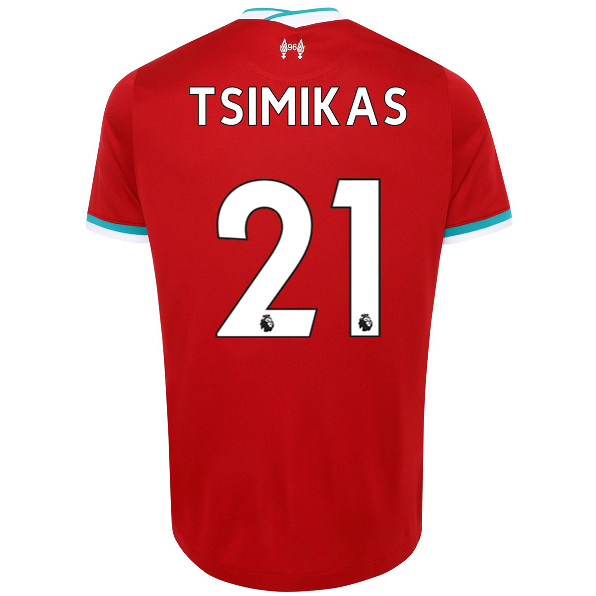 Kinder Fußball Konstantinos Tsimikas #21 Heimtrikot Rot Trikot 2020/21 Hemd