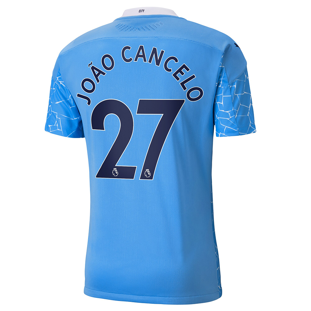 Kinder Fußball Joao Cancelo #27 Heimtrikot Blau Trikot 2020/21 Hemd