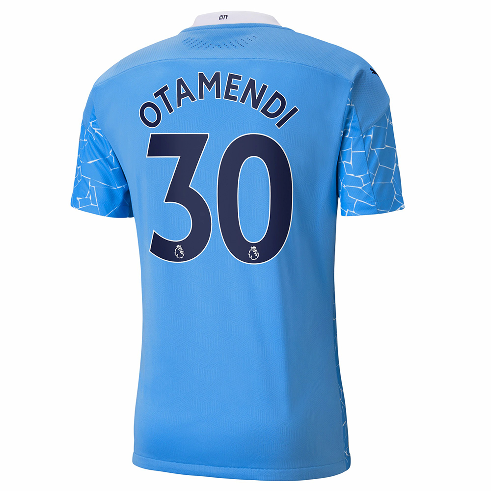 Kinder Fußball Nicolas Otamendi #30 Heimtrikot Blau Trikot 2020/21 Hemd