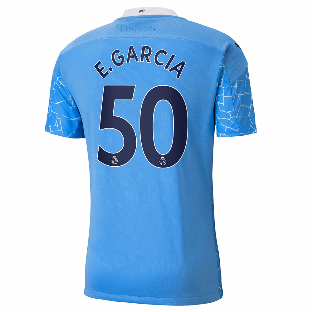 Kinder Fußball Eric Garcia #50 Heimtrikot Blau Trikot 2020/21 Hemd