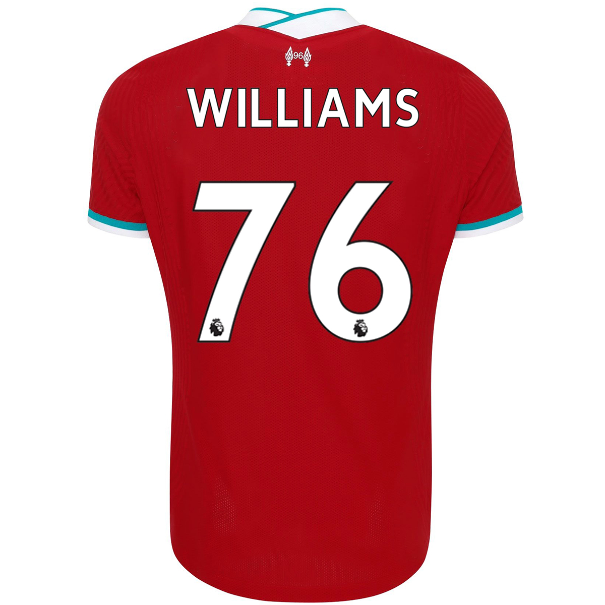 Kinder Fußball Neco Williams #76 Heimtrikot Rot Trikot 2020/21 Hemd
