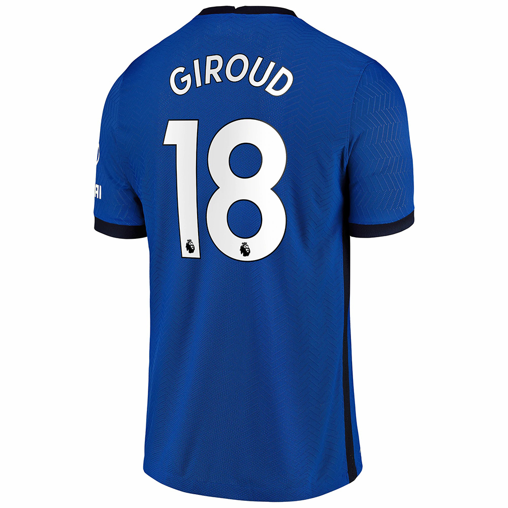 Kinder Fußball Olivier Giroud #18 Heimtrikot Blau Trikot 2020/21 Hemd
