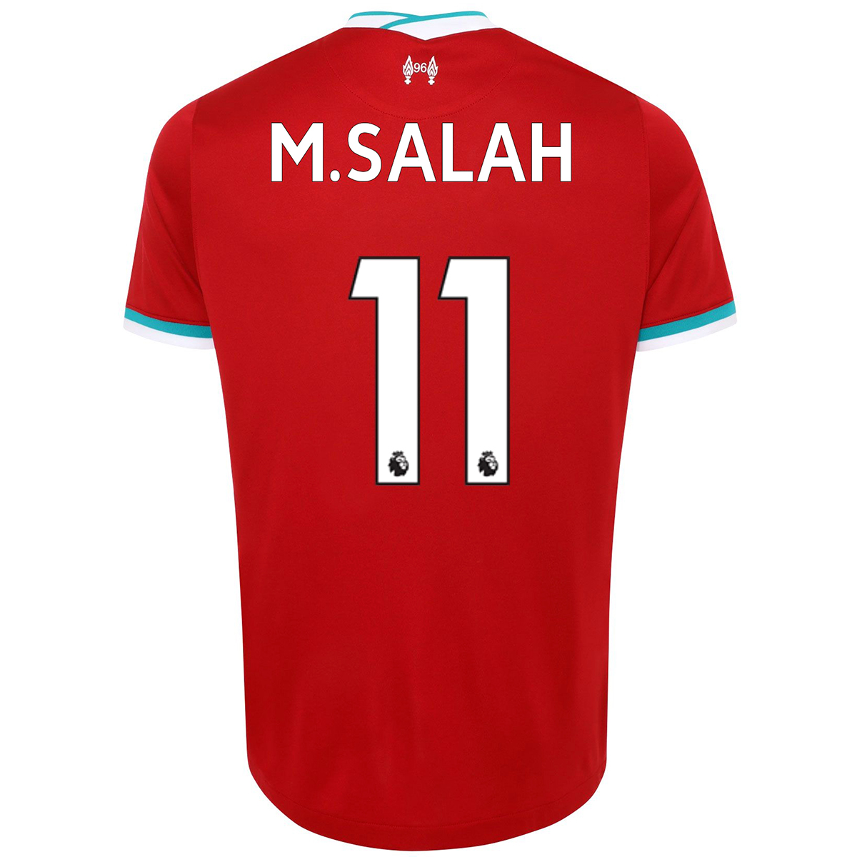 Kinder Fußball Mohamed Salah #11 Heimtrikot Rot Trikot 2020/21 Hemd