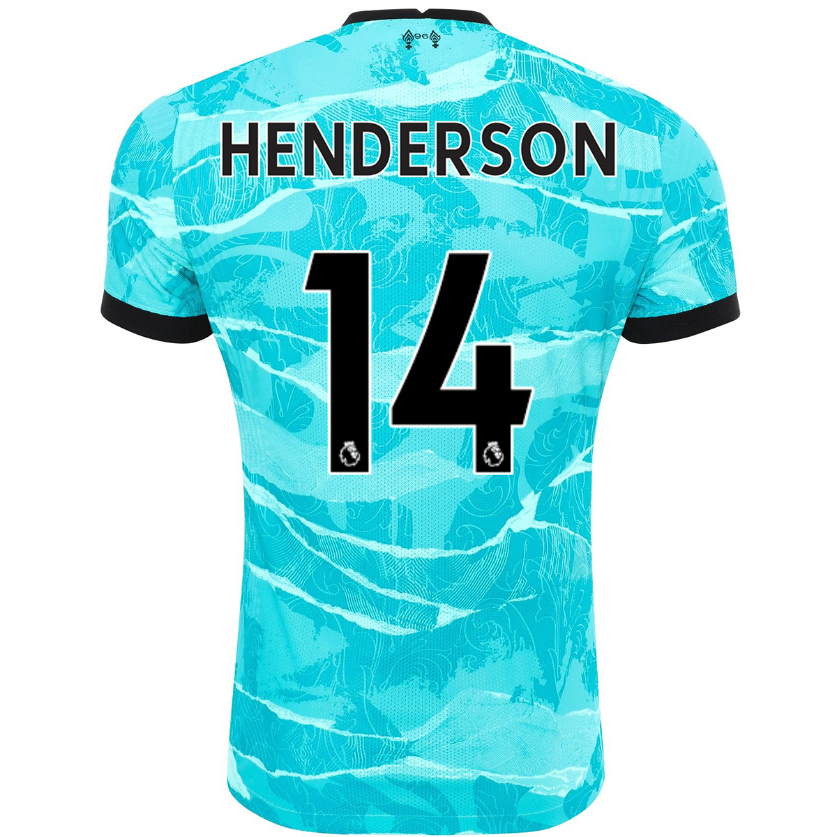 Kinder Fußball Jordan Henderson #14 Auswärtstrikot Blau Trikot 2020/21 Hemd