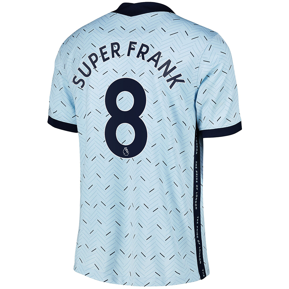 Kinder Fußball Frank Lampard #8 Auswärtstrikot Hellblau Trikot 2020/21 Hemd