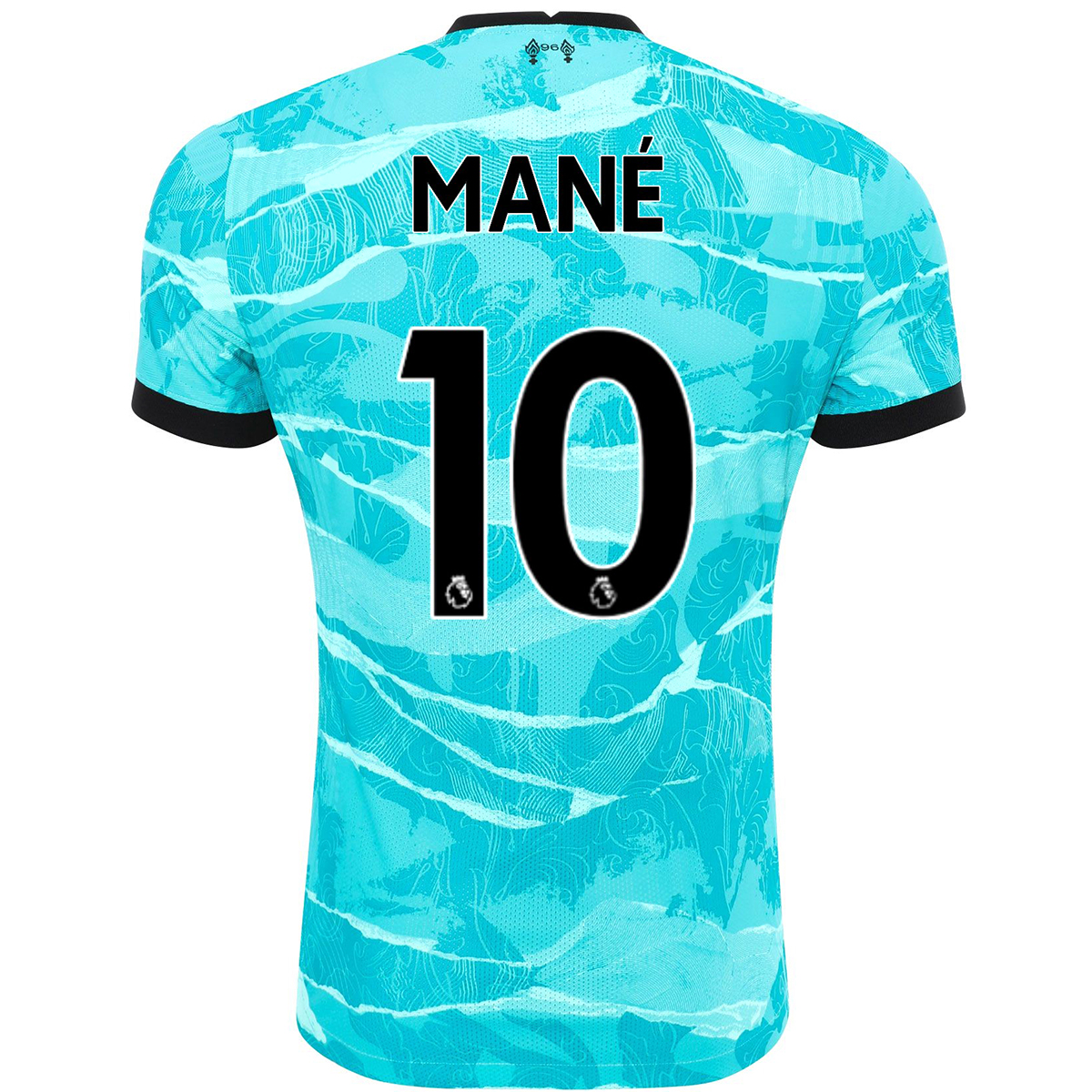 Kinder Fußball Sadio Mane #10 Auswärtstrikot Blau Trikot 2020/21 Hemd