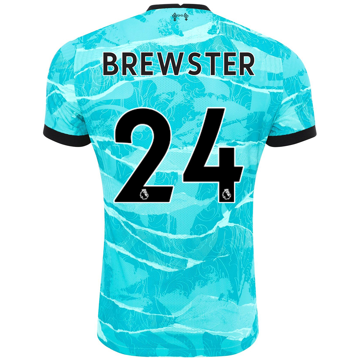 Kinder Fußball Rhian Brewster #24 Auswärtstrikot Blau Trikot 2020/21 Hemd