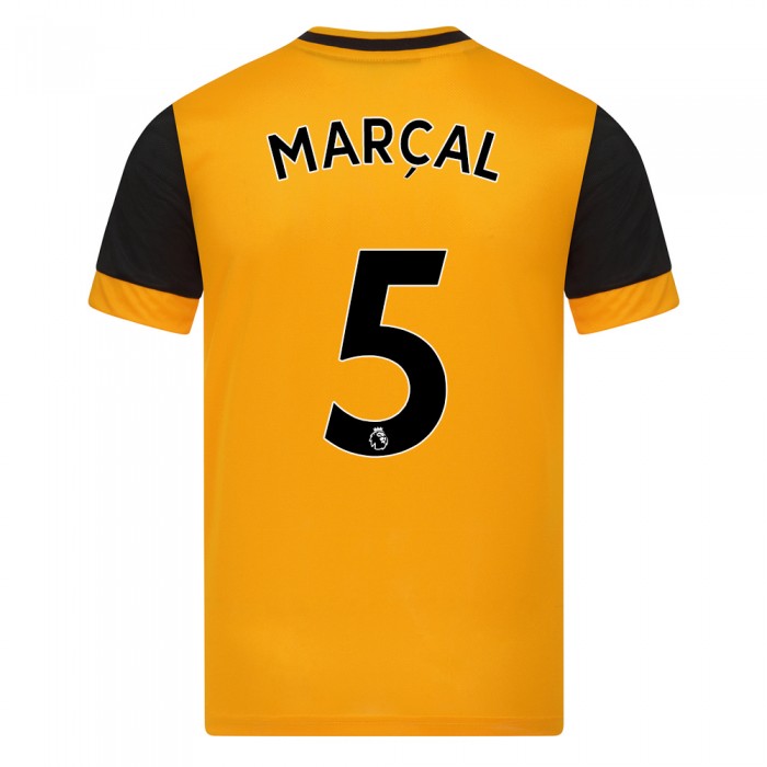 Kinder Fußball Marcal #5 Heimtrikot Orange Trikot 2020/21 Hemd