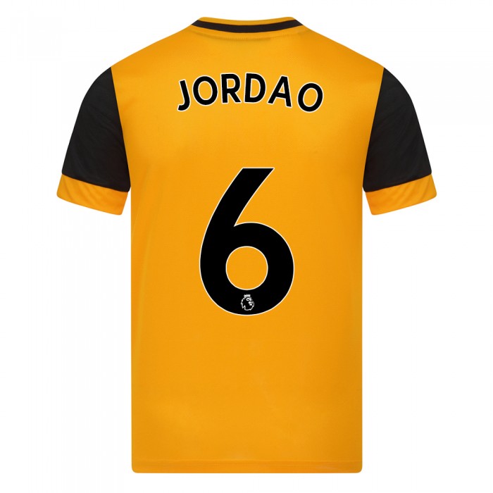 Kinder Fußball Bruno Jordao #6 Heimtrikot Orange Trikot 2020/21 Hemd