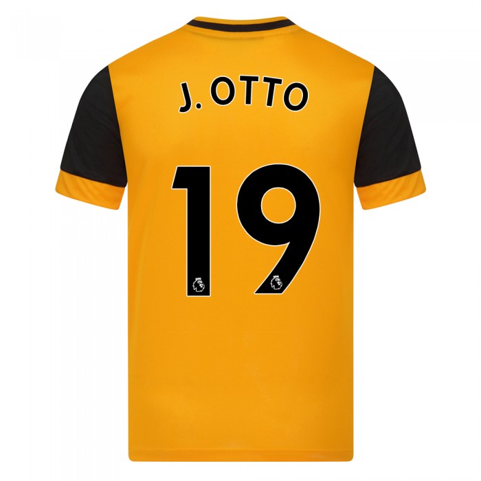 Kinder Fußball Jonny Otto #19 Heimtrikot Orange Trikot 2020/21 Hemd