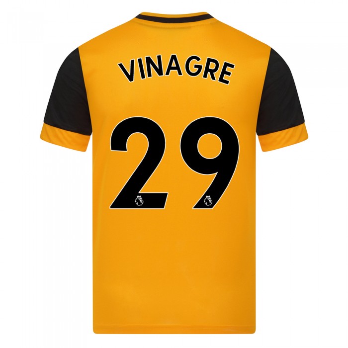 Kinder Fußball Ruben Vinagre #29 Heimtrikot Orange Trikot 2020/21 Hemd