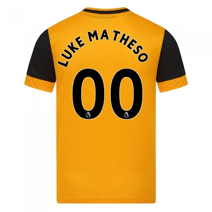 Kinder Fußball Luke Matheson #0 Heimtrikot Orange Trikot 2020/21 Hemd
