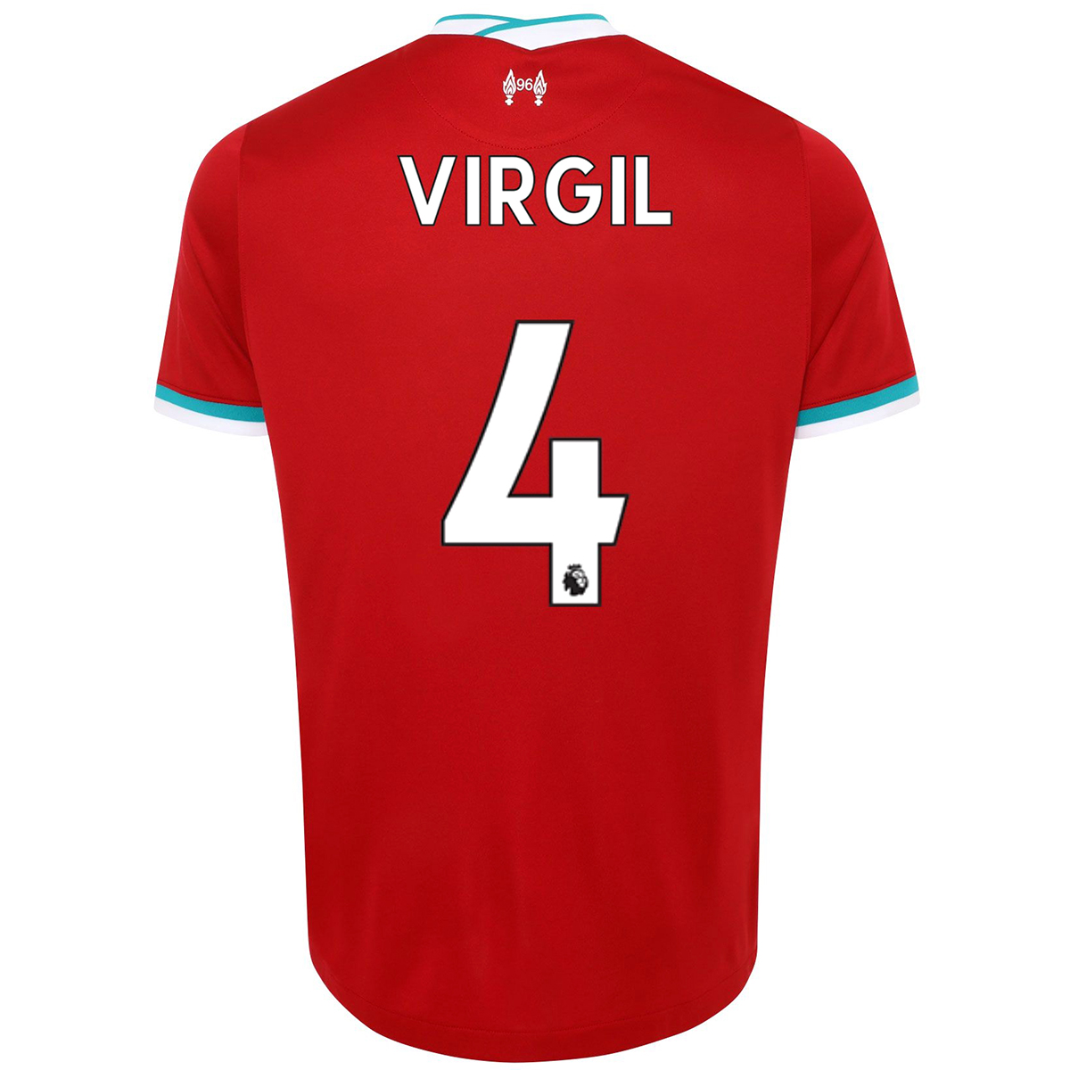 Kinder Fußball Virgil Van Dijk #4 Heimtrikot Rot Trikot 2020/21 Hemd