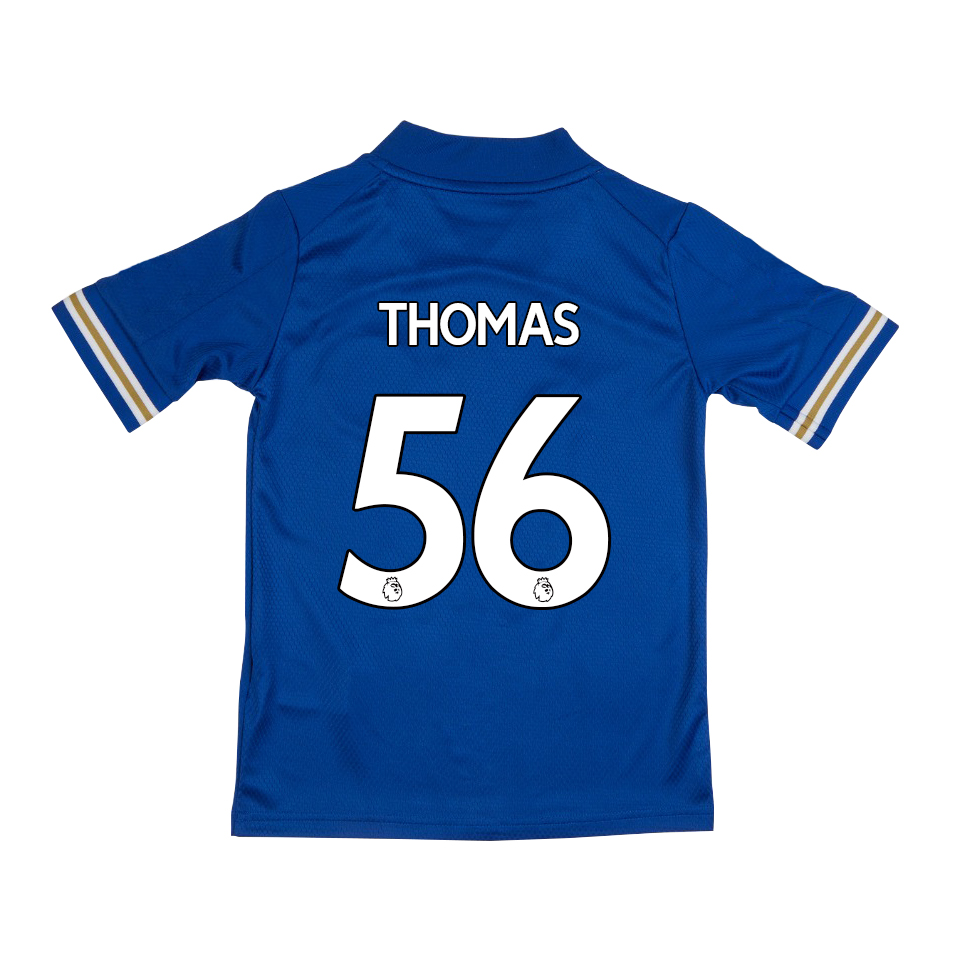 Kinder Fußball Luke Thomas #56 Heimtrikot Blau Trikot 2020/21 Hemd