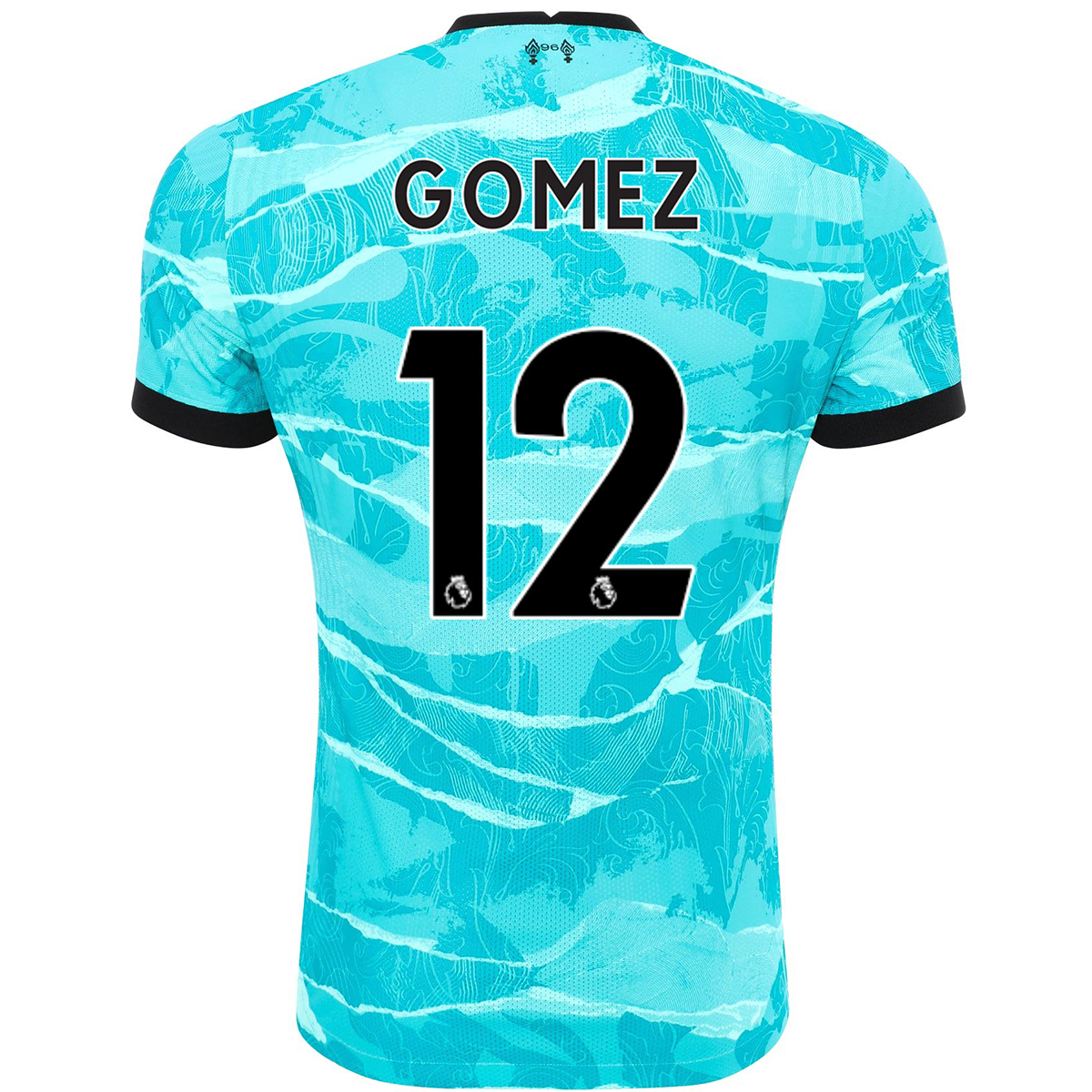Kinder Fußball Joe Gomez #12 Auswärtstrikot Blau Trikot 2020/21 Hemd