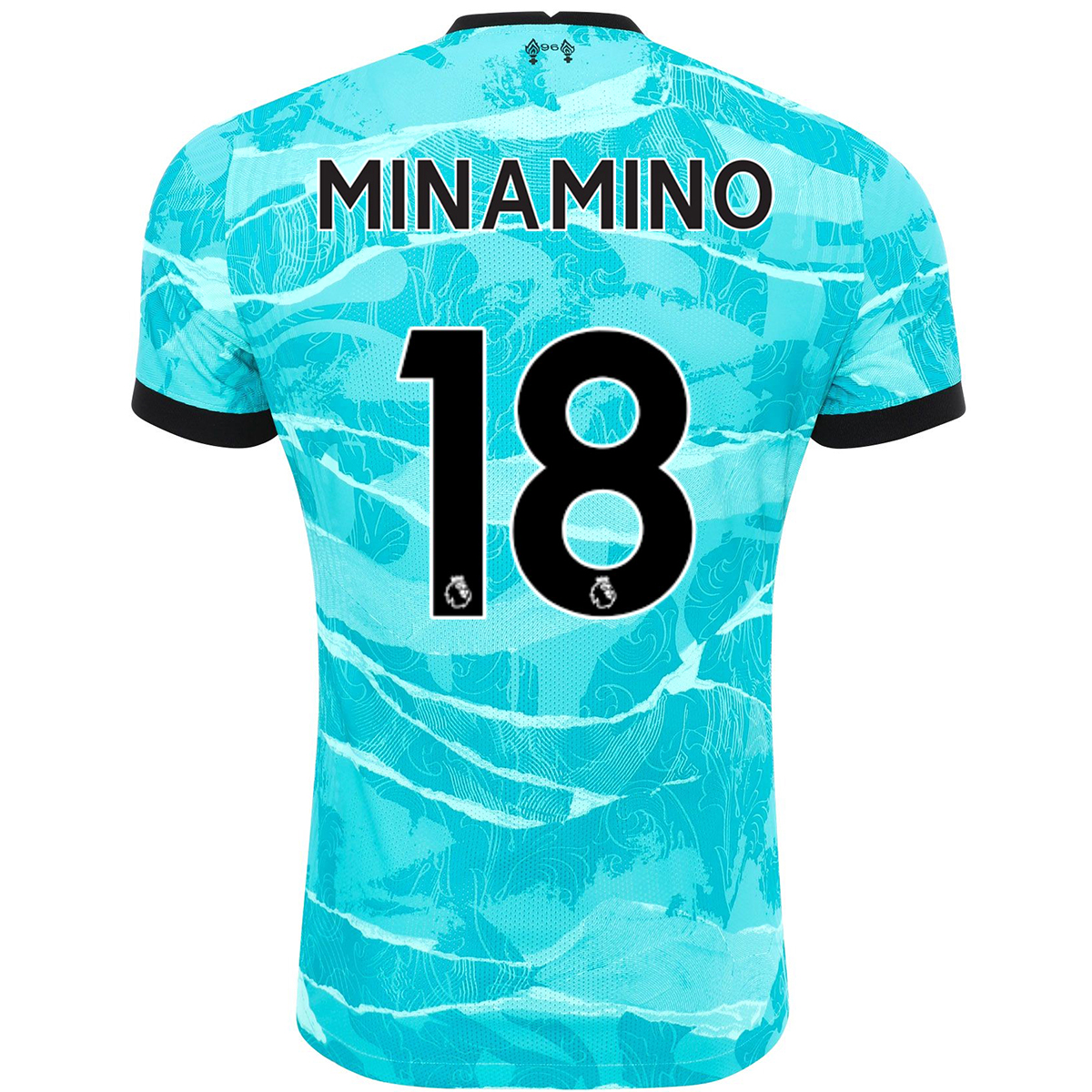 Kinder Fußball Takumi Minamino #18 Auswärtstrikot Blau Trikot 2020/21 Hemd