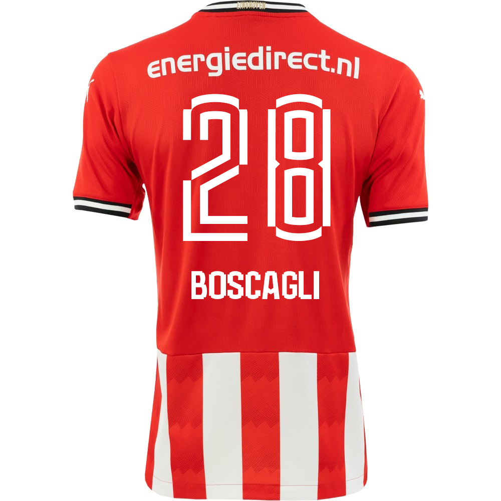 Kinder Fußball Olivier Boscagli #28 Heimtrikot Rot Trikot 2020/21 Hemd