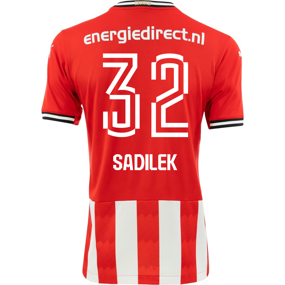 Kinder Fußball Michal Sadilek #32 Heimtrikot Rot Trikot 2020/21 Hemd