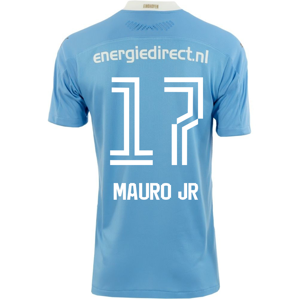 Kinder Fußball Mauro Junior #17 Auswärtstrikot Blau Trikot 2020/21 Hemd