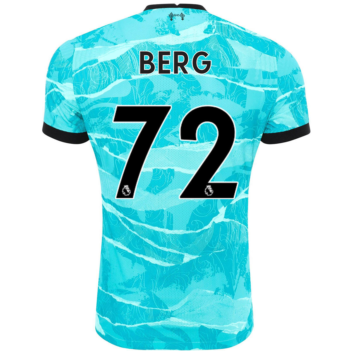 Kinder Fußball Sepp Van Den Berg #72 Auswärtstrikot Blau Trikot 2020/21 Hemd