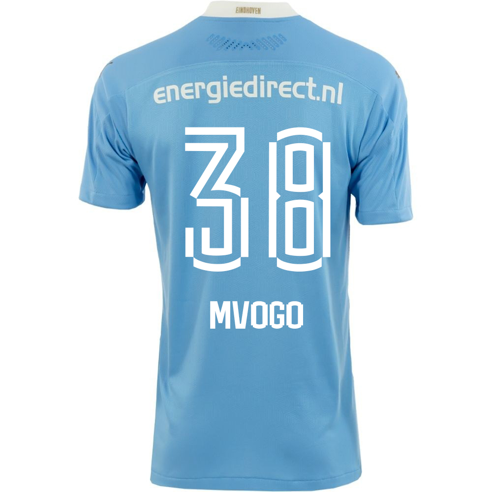 Kinder Fußball Yvon Mvogo #38 Auswärtstrikot Blau Trikot 2020/21 Hemd