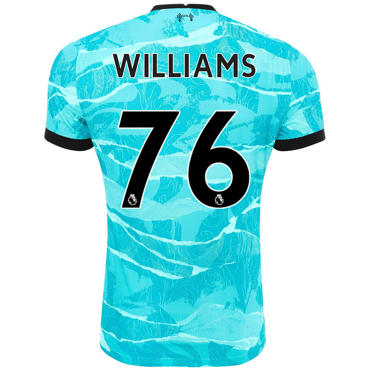 Kinder Fußball Neco Williams #76 Auswärtstrikot Blau Trikot 2020/21 Hemd