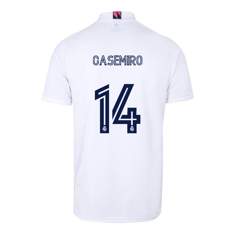 Kinder Fußball Casemiro #14 Heimtrikot Weiß Trikot 2020/21 Hemd
