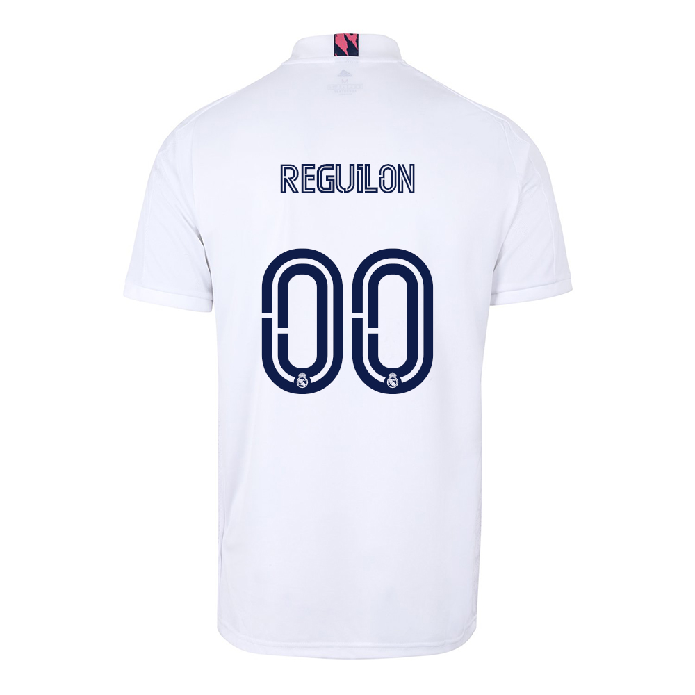 Kinder Fußball Sergio Reguilon #0 Heimtrikot Weiß Trikot 2020/21 Hemd